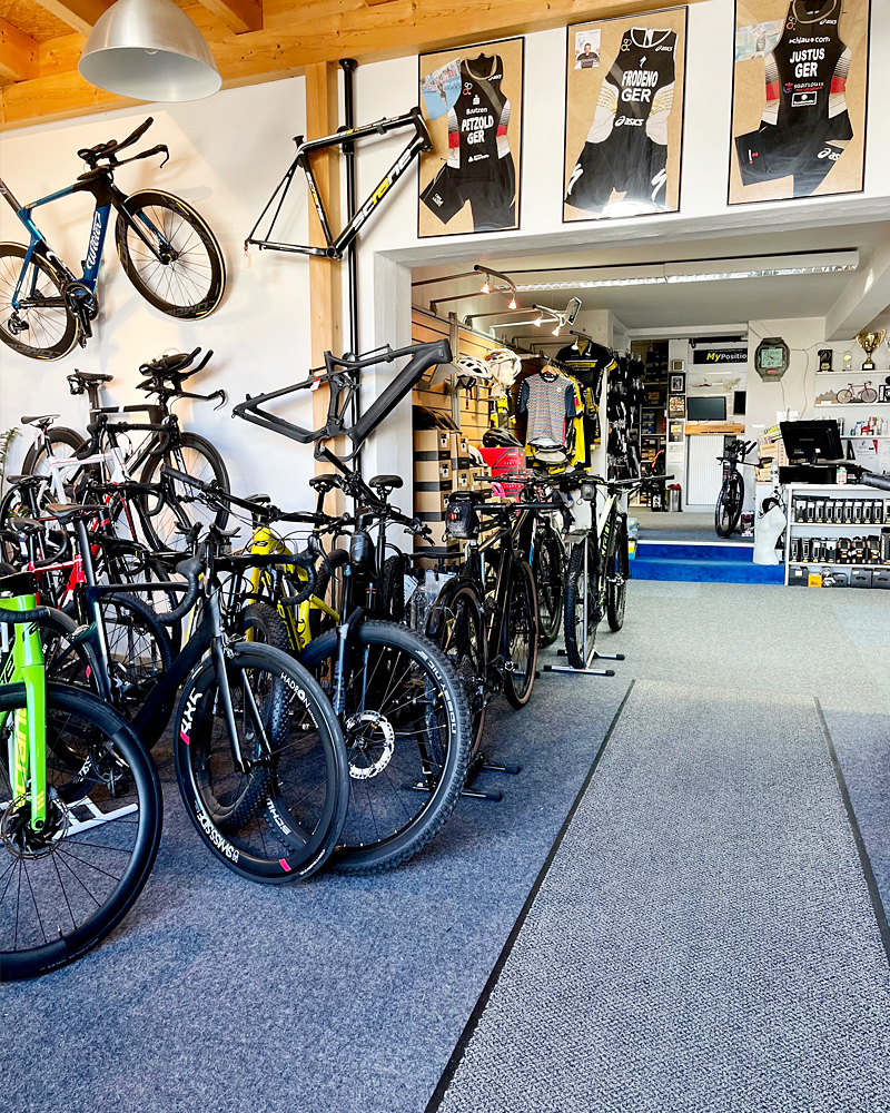 Innenansicht Radsportshop