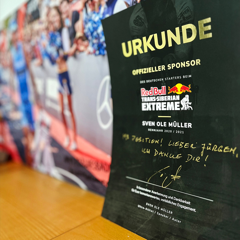 Urkunde Red Bull